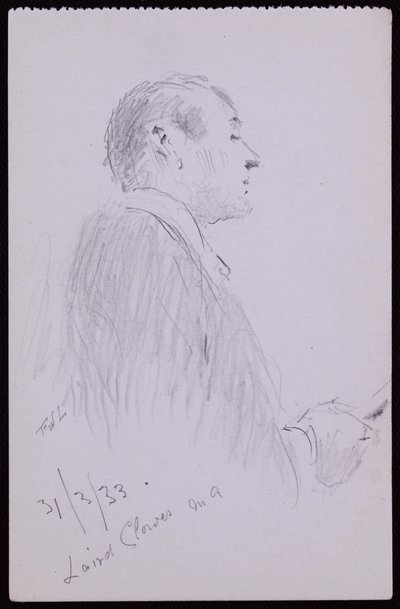 Ritratto di Laird Clowes da Francis Wilfred Lawson
