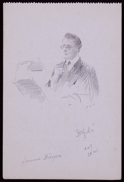 Ritratto di Lawrence Binyon da Francis Wilfred Lawson