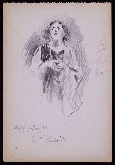 Ritratto della Signora Arundel Esdaile da Francis Wilfred Lawson