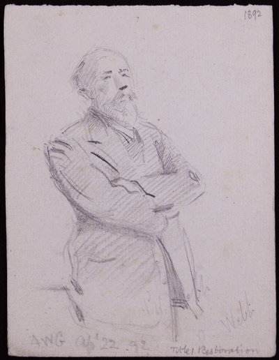Ritratto di Philip (?) Webb da Francis Wilfred Lawson