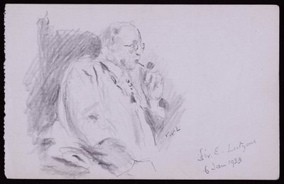 Ritratto di Sir Edwin Lutyens da Francis Wilfred Lawson