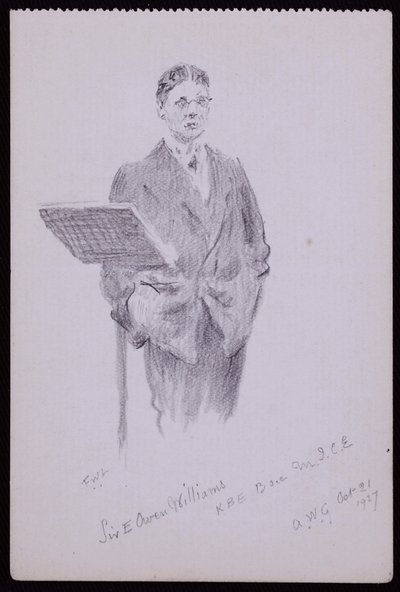 Ritratto di Sir Owen Williams da Francis Wilfred Lawson
