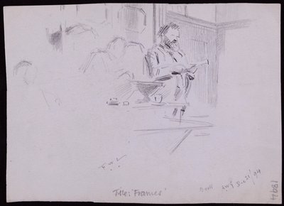 Ritratto di William [? Morris da Francis Wilfred Lawson