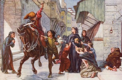 Portare notizie di sollievo a Firenze da Francis William (after) Topham
