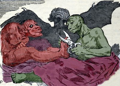 Si fanno la toilette: incisione di Francisco Goya y Lucientes (1746-1826) realizzata intorno al 1820. da Francisco (after) Goya y Lucientes