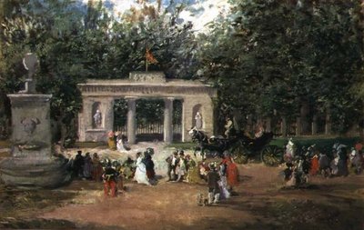 La Porta dei Giardini Botanici a Madrid dal Museo del Prado da Francisco Domingo Marqués