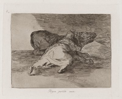 Algun partido saca (Ne ricava qualcosa), Tavola 40 da Los desastres de la guerra (I disastri della guerra) da Francisco de Goya