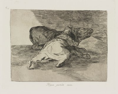 Qualcosa ne ricava, tav. 40 dalla serie I disastri della guerra da Francisco de Goya