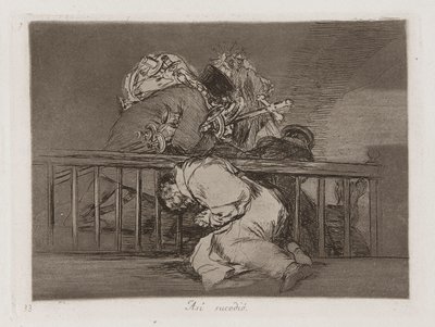 Così è successo, Tavola 47 da Los desastres de la guerra da Francisco de Goya