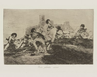 Aun podrán servir (Possono ancora essere utili), pl. 24 dalla serie Los desastres de la guerra (I disastri della guerra) da Francisco de Goya