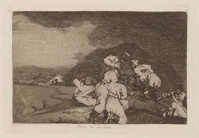 Bien te se está (Te lo meriti), pl. 6 dalla serie Los desastres de la guerra (I disastri della guerra) da Francisco de Goya