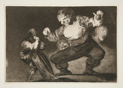 Bobalicón, tav. 4 dalla serie Los proverbios da Francisco de Goya