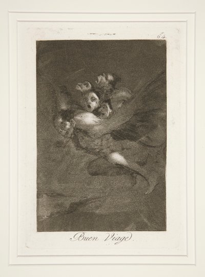 Buon viaggio, tav. 64 dalla serie Los caprichos da Francisco de Goya