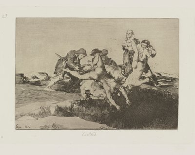 Carità, pl. 27 dalla serie I disastri della guerra da Francisco de Goya