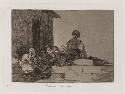 Clamori invano, tavola 54 da I disastri della guerra da Francisco de Goya