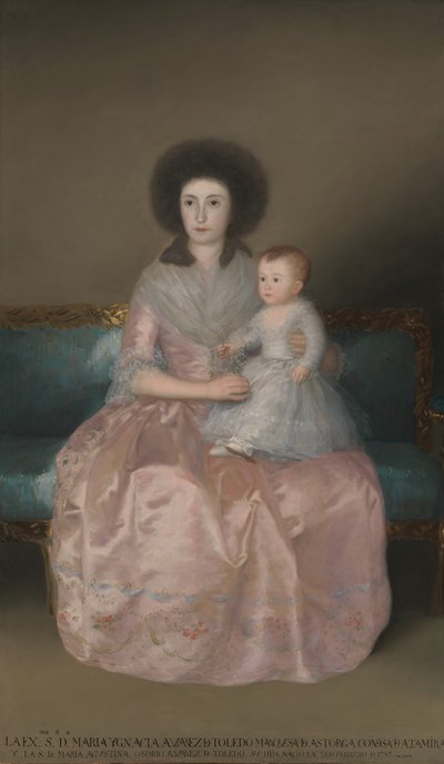 Contessa di Altamira e sua figlia, María Agustina da Francisco de Goya