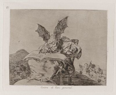Contro il bene comune, tav. 71 da I disastri della guerra da Francisco de Goya