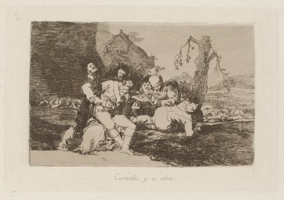 Curarlos, y ? otra, tav. 20 dalla serie Los desastres de la guerra da Francisco de Goya