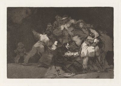 Disparate general, anche noto come Unas de gato y habito de beato, dalla serie Los disparates da Francisco de Goya