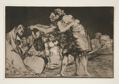 Disparate matrimoniale (Follia Matrimoniale), tav. 7 dalla serie Los proverbios da Francisco de Goya
