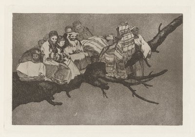 Disparate ridiculo (Follia ridicola), noto anche come Andarse por las ramas (Andare tra i rami), dalla serie Los disparates (I proverbi) da Francisco de Goya