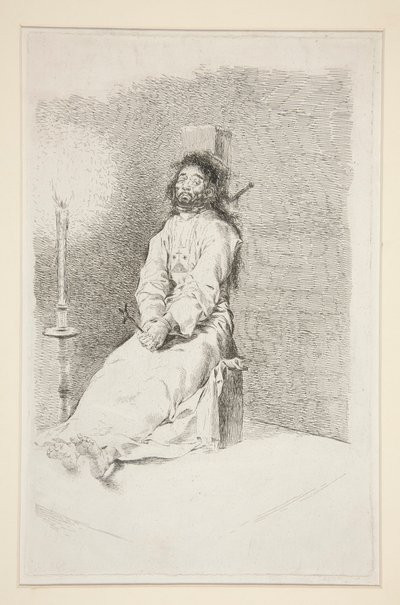 El agorratado da Francisco de Goya