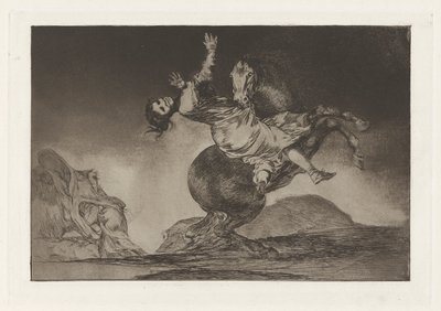Il cavallo rapitore, anche noto come La donna e il puledro, che li domi un altro, dalla serie Los disparates (Los proverbios) da Francisco de Goya