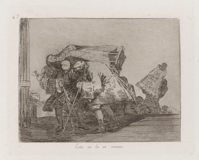 Esta no lo es menos, Tavola 67 da Los desastres de la guerra da Francisco de Goya
