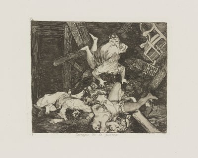 Estragos de la guerra. (Ravages of War.), pl. 30 dalla serie Los desastres de la guerra (I disastri della guerra) da Francisco de Goya