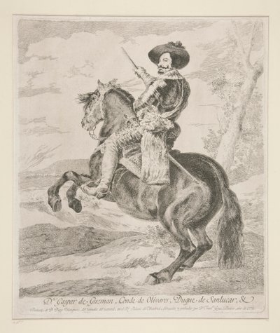 Gaspar de Guzmán, Conte Duca di Olivares da Francisco de Goya