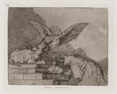 Gatesca pantomima, Tavola 73 da Los desastres de la guerra da Francisco de Goya