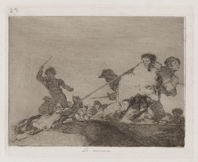 Lo meritava, Tavola 29 da I disastri della guerra da Francisco de Goya