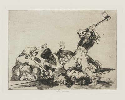 Lo stesso, tav. 3 dalla serie I disastri della guerra da Francisco de Goya