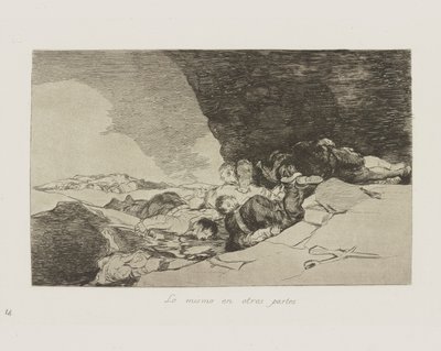 Lo stesso altrove, pl. 23 dalla serie Los desastres de la guerra da Francisco de Goya