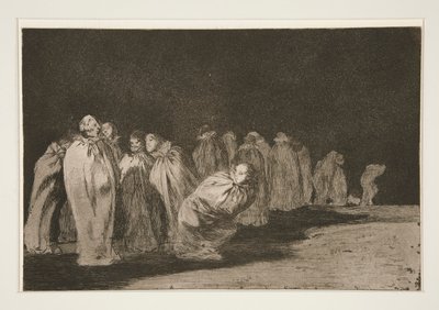 Los encasados, tav. 8 dalla serie Los proverbios da Francisco de Goya