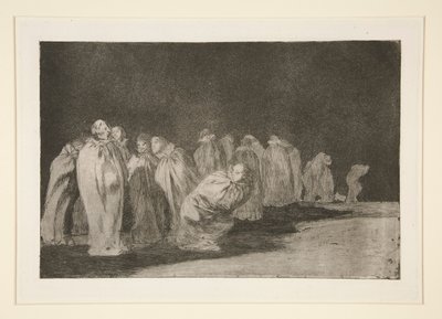 Los ensacados (Uomini nei sacchi), tav. 8 dalla serie Los proverbios da Francisco de Goya