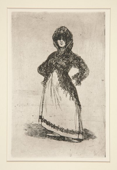 Maja [con sfondo chiaro] da Francisco de Goya