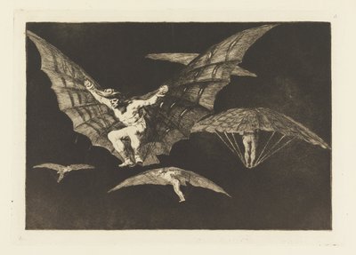 Modo di volare, tavola 13 in Proverbi da Francisco de Goya