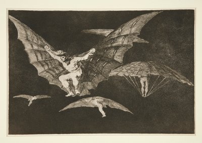 Modo di volare, pl. 13 dalla serie Los proverbios da Francisco de Goya
