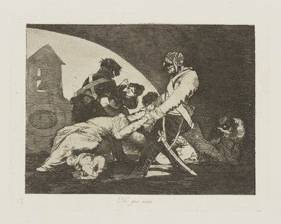 Neanche queste, tav. 11 dalla serie I disastri della guerra da Francisco de Goya