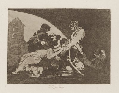 Neanche Questi, tav. 11 dalla serie I disastri della guerra da Francisco de Goya