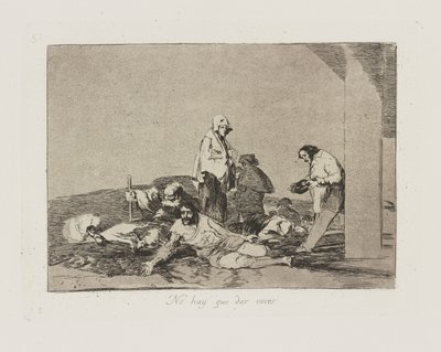 Non bisogna gridare. da Francisco de Goya