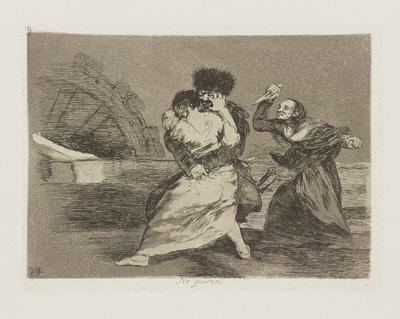 No quieren. (Non vogliono) da Francisco de Goya