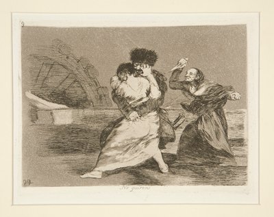 Non vogliono [sic] (Non vogliono) da Francisco de Goya