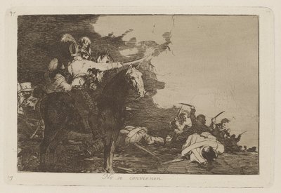 Non si convengono, Tavola 17 da Los desastres de la guerra da Francisco de Goya