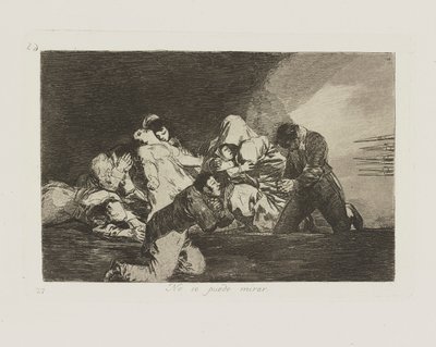 No se puede mirar da Francisco de Goya