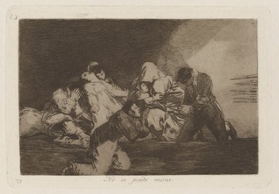 No se puede mirar (Non Si Può Guardare) da Francisco de Goya