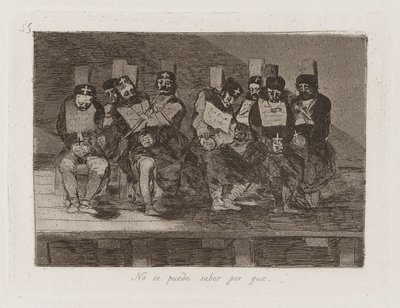 Non si può sapere perché [sic] da Francisco de Goya