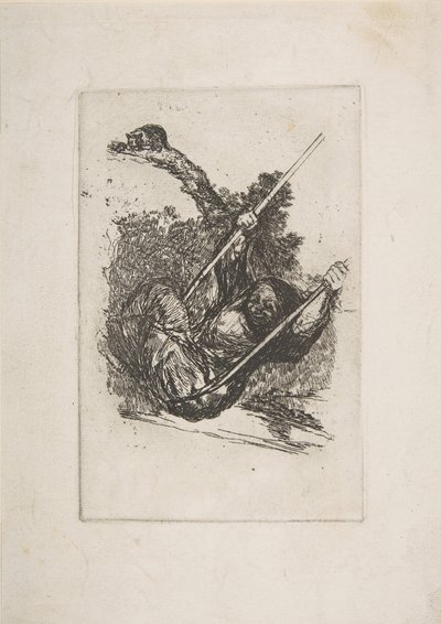 Vecchia donna su un