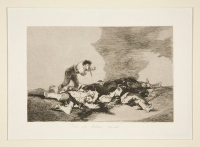 Para eso habeis nacido (Questo è ciò per cui siete nati), tav. 12 da Los desastres de la guerra da Francisco de Goya